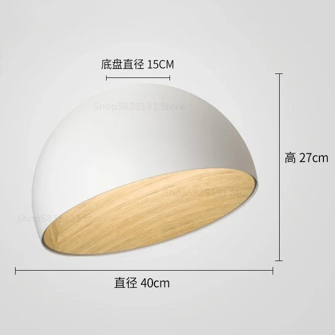 Afralia™ Luxury Inclined Bowl LED Ceiling Light for Bedroom, Living Room, Kitchen