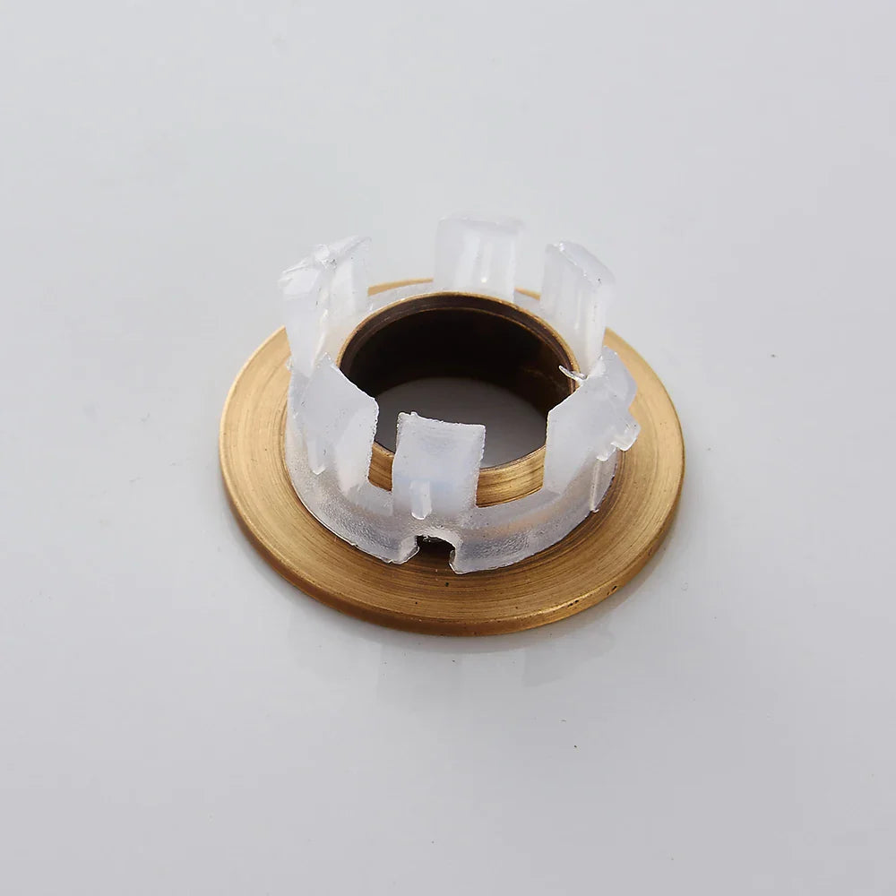 Afralia™ Brass Sink Overflow Cover Six-foot Ring WF-0567