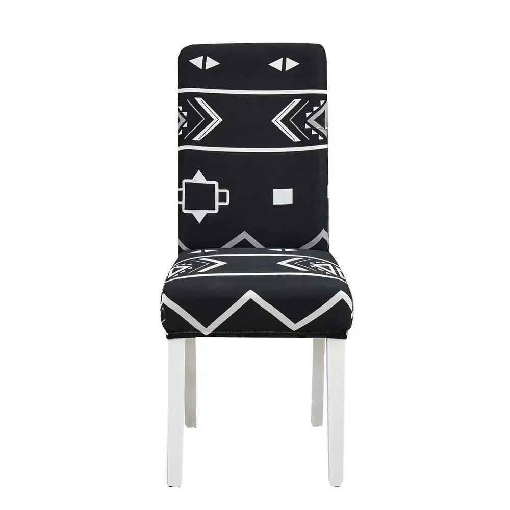 Afralia™ Geometric Stretch Chair Cover Slipcovers | Elastic Seat Case
