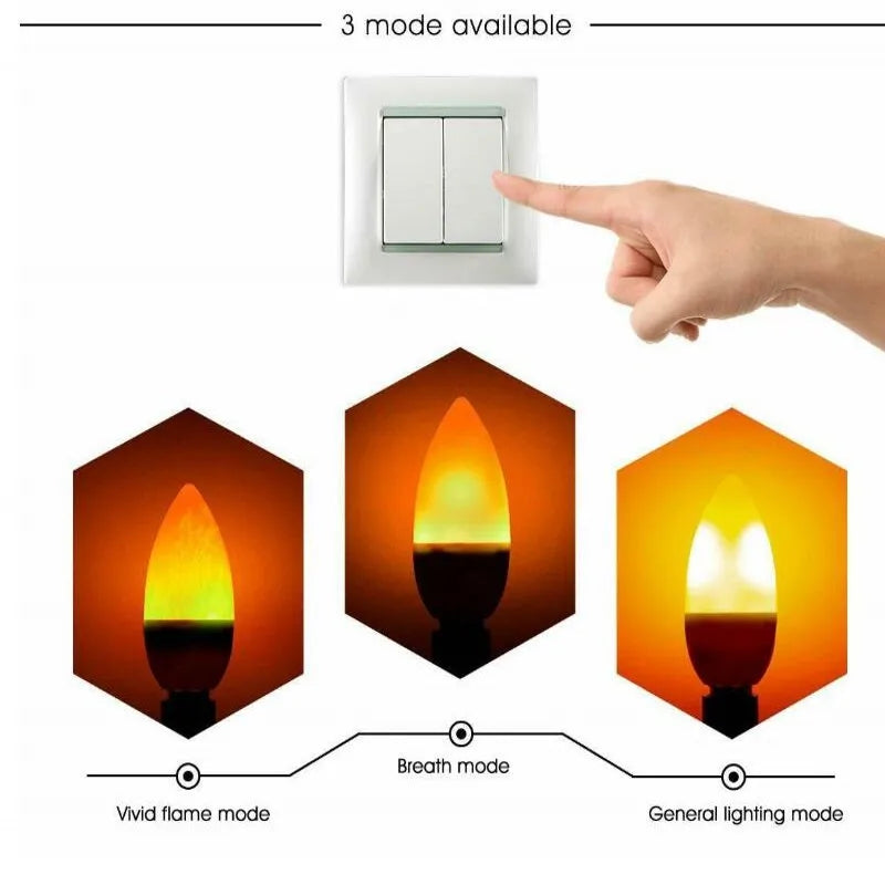 Afralia™ Flame Effect LED Bulb for Home Lighting