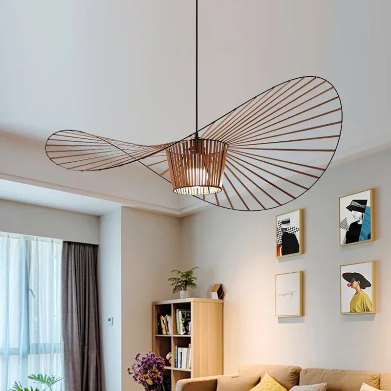 Afralia™ Nordic Minimalist Vintage Pendant Light Chandelier for Living Room Decor