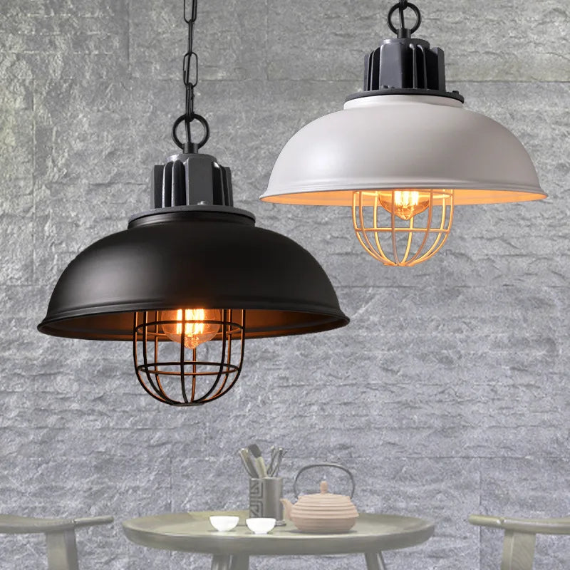 Afralia™ Loft Pendant Light Industrial Hanging Lamp Nordic Retro Home Decor E27