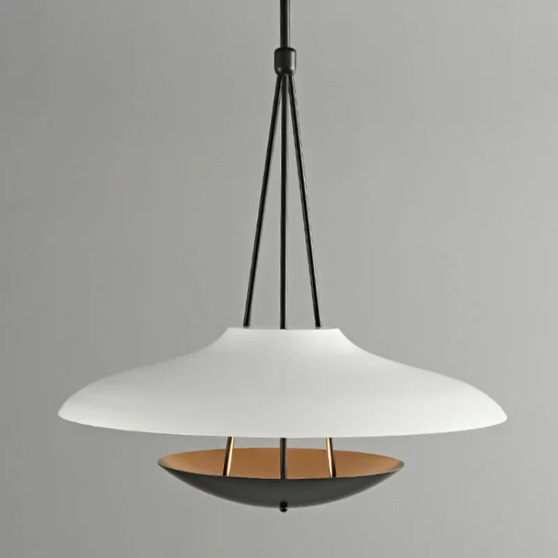 Afralia™ Modern Minimalist Black White Pendant Light for Restaurants and Studios