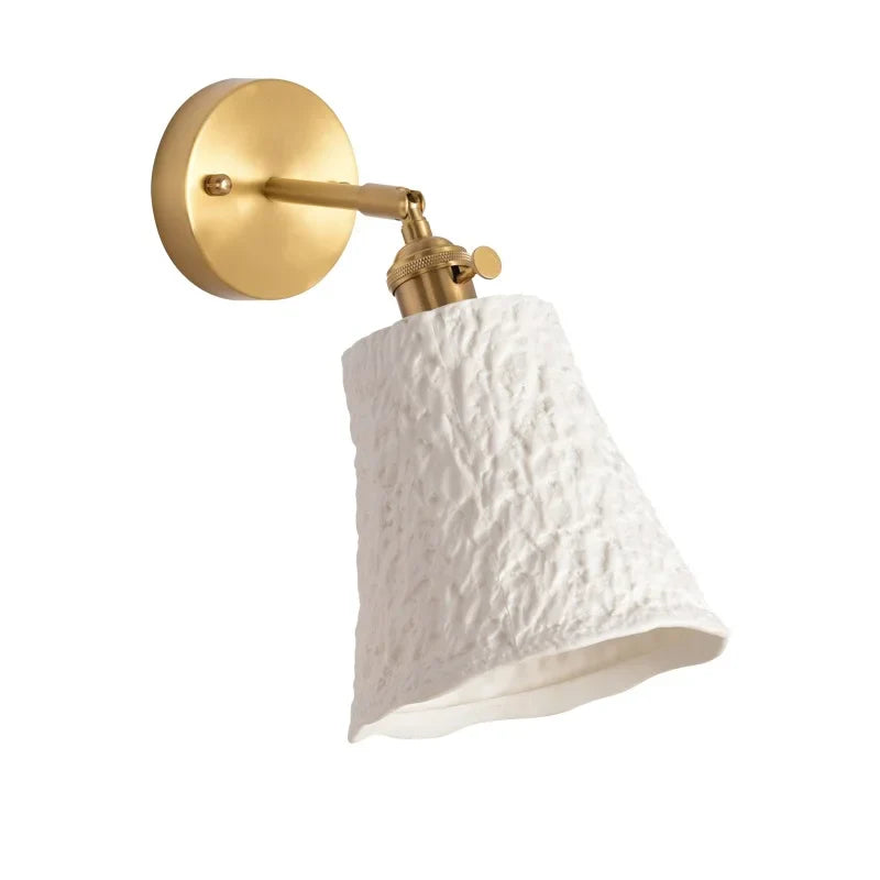Elk Ceramic LED Wall Sconce, Afralia™ Nordic Copper Pull Chain Mirror Light