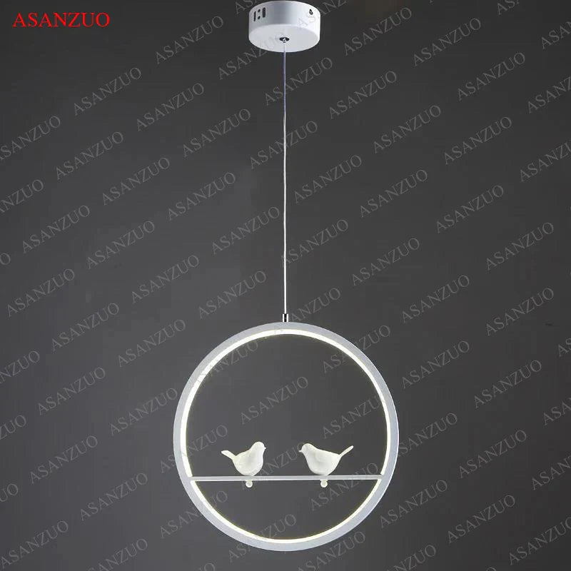 Afralia™ Bird Chandelier Nordic LED Pendant Light for Vintage Modern Home Decor