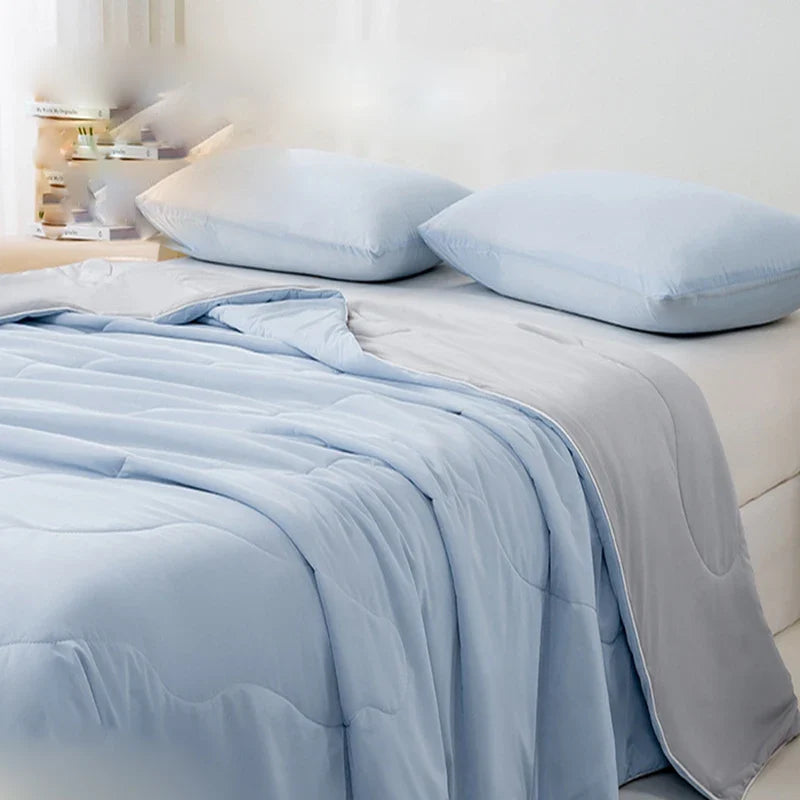 Afralia™ Silky Soft Air Condition Quilted Comforter | Cooling Blanket for Bed | Queen King