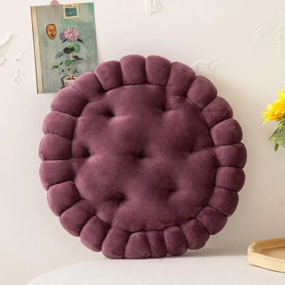Afralia™ Cookie Biscuit Cushion Soft Throw Pillow for Living Room Chair