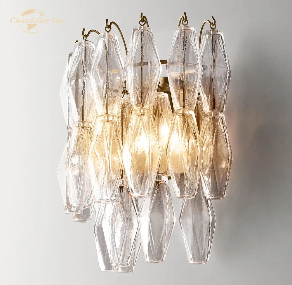 Afralia™ Modern Glass Wall Sconce LED Light Indoor Decor Fixture