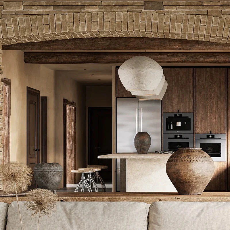 Afralia™ Wabi Sabi Wind Chandelier - Nordic Minimalism Pendant Light for Dining Room