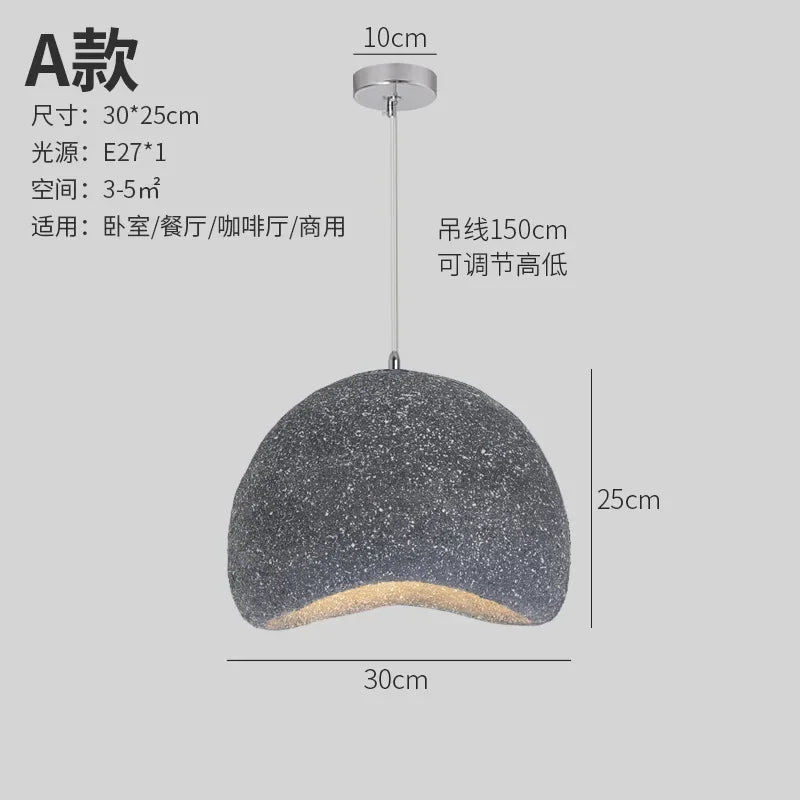 Afralia™ Minimalist Resin Pendant Light: Modern Nordic Chandelier for Restaurant and Bar Counter