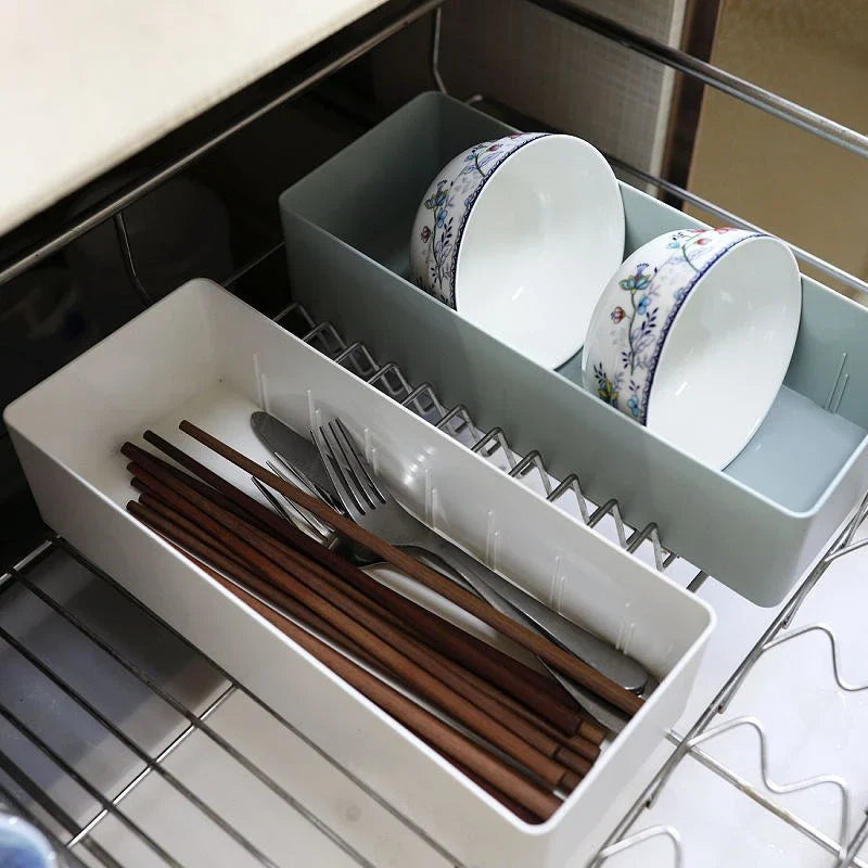 Afralia™ Divided Storage Box: Versatile Organizer for Tableware, Sundries, and More
