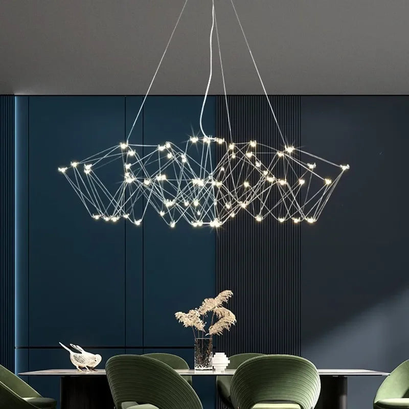 Afralia™ Cube Light: Modern Creative LED Pendant Lamp for Living Room and Restaurant