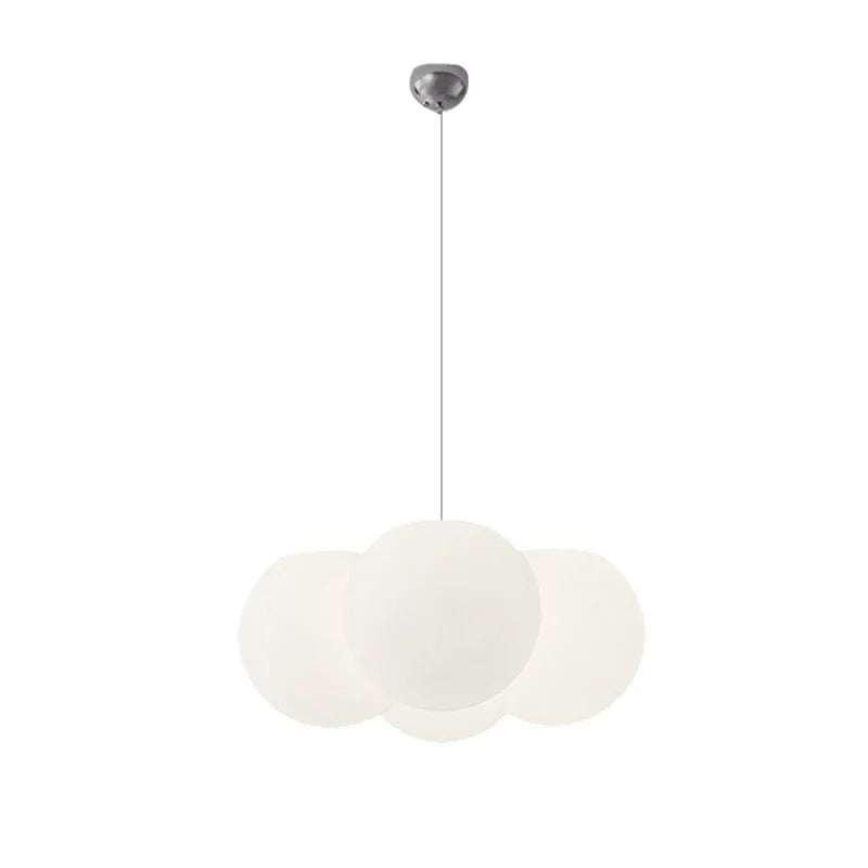 Afralia™ Nordic White Ball Chandelier Pendant Light for Stylish Home Decor