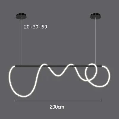 Afralia™ Gold Minimalist LED Pendant Lights for Kitchen Dining Room