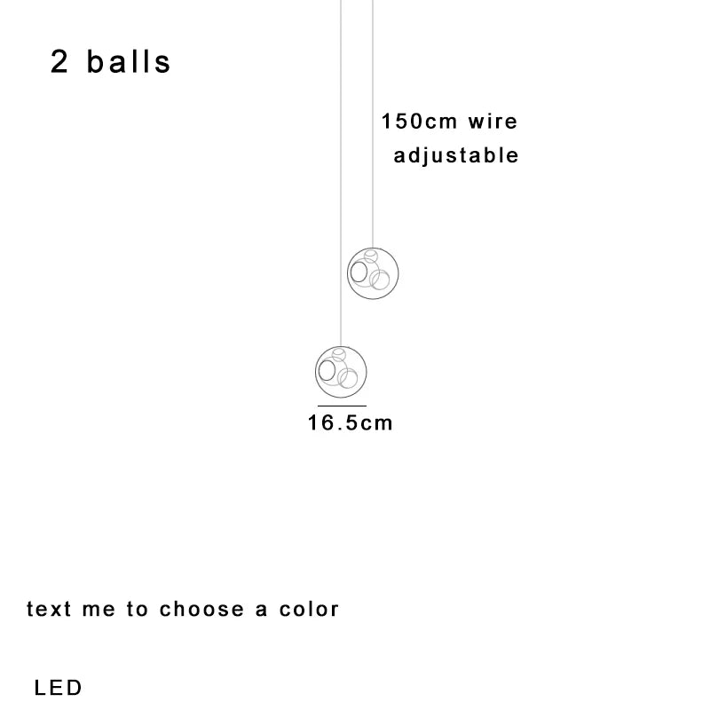 Afralia™ Clear Glass Pendant Light Dimmable LED Luxury Hanging Lamp