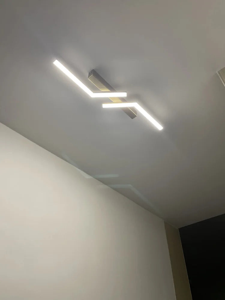 Afralia™ LED Strip Ceiling Lights: Modern Minimalist Corridor & Balcony Lighting