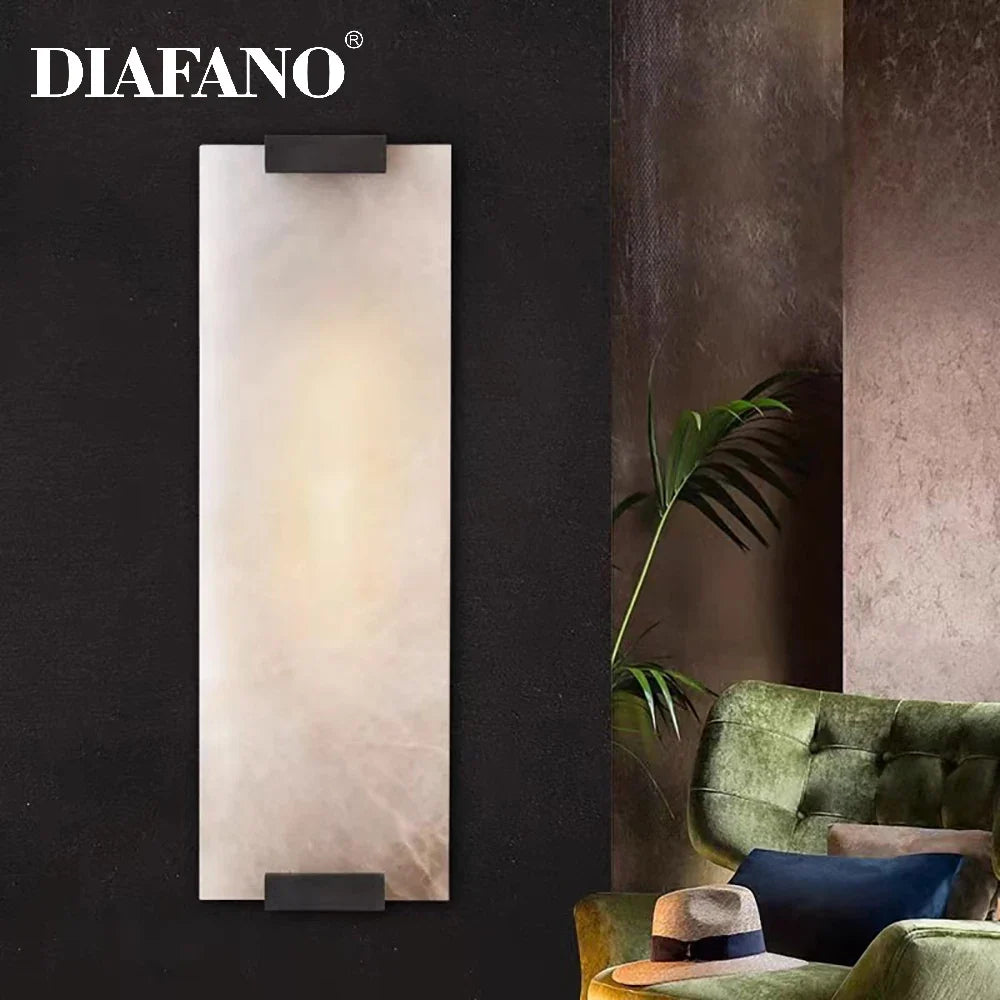 Afralia™ Marble Wall Lamp Gold Black G9 Bedside Luxury Indoor Light Fixture