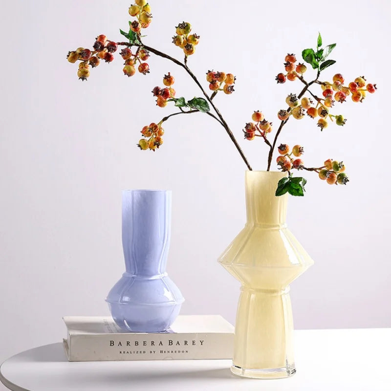 Afralia™ Colorful Geometric Glass Vase Hydroponics Terrarium Home Decor Accessory