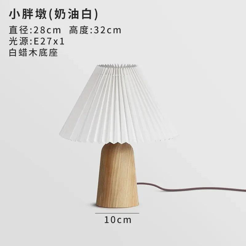 Afralia™ Mushroom Table Lamp LED Solid Wood Desk Light for Romantic Bedroom Decor