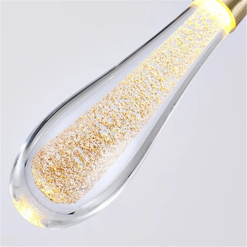 Afralia™ Crystal Pendant Lights: Modern LED Hanging Lamps for Living Room, Restaurant, and Bar