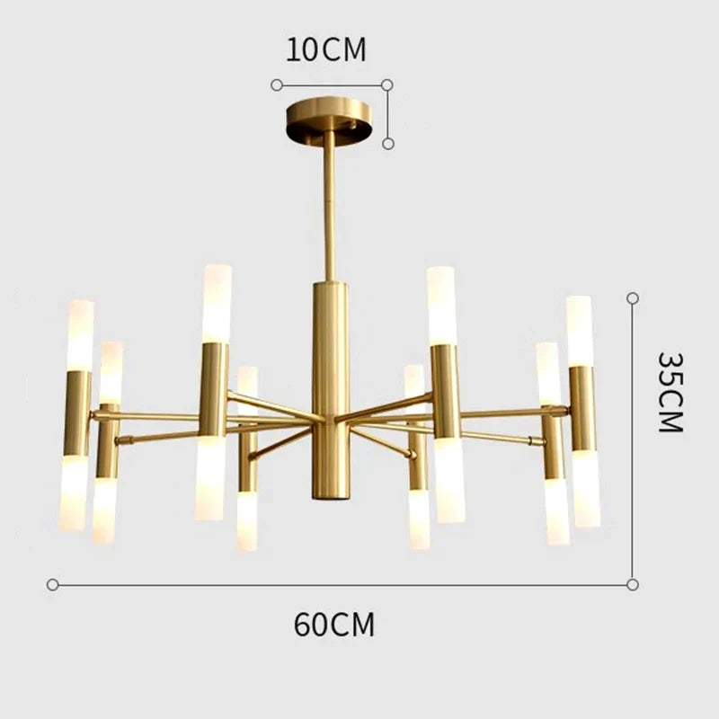 Afralia™ Modern LED Chandelier for Living Room, Salon, Bedroom, Dining Room - Indoor Pendant Lamp