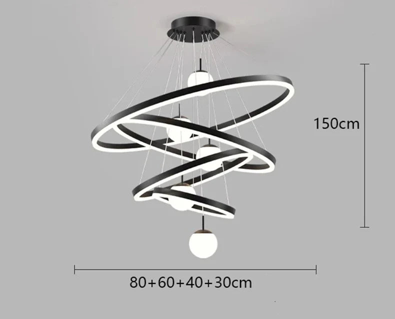 Afralia™ Modern LED Branch Chandelier for Living Room, Staircase, and Entrance Hall