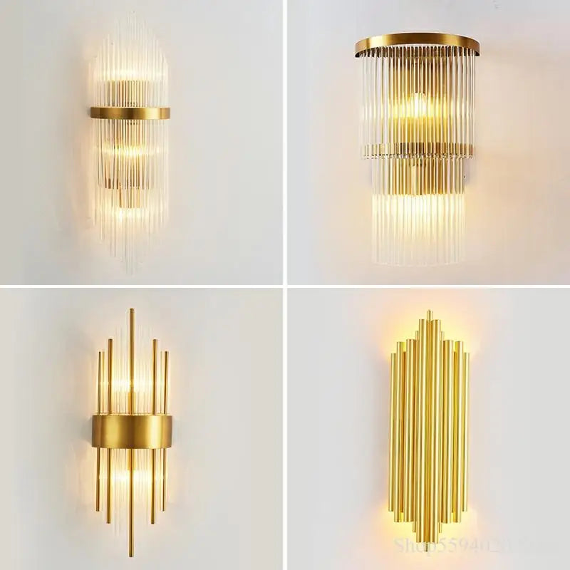 Afralia™ Nordic Crystal Wall Lamp for Luxurious Living Spaces