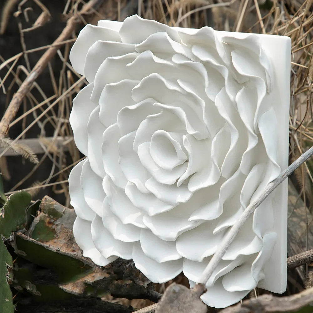 Afralia™ Ceramic Rose Wall Hanging Frame