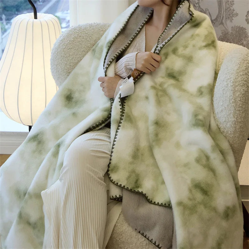 Afralia™ Faux Mink Fur Cozy Sofa Blanket | Luxe Winter Bed Décor