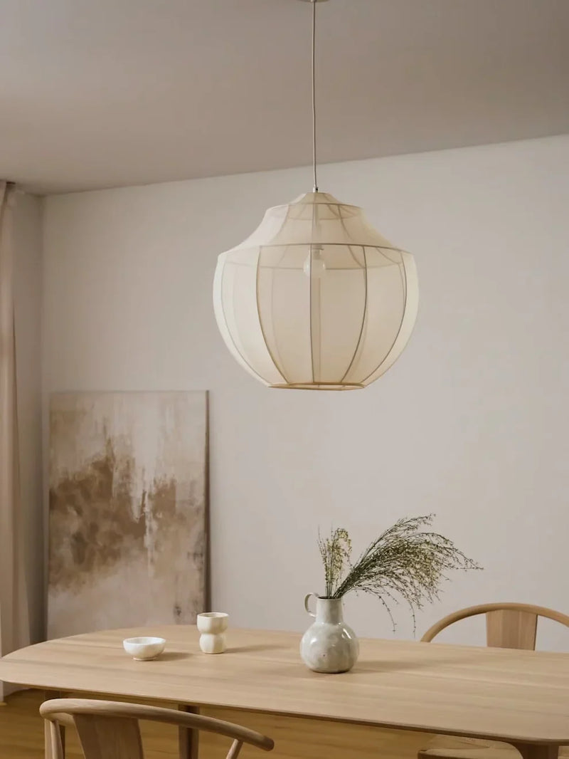 Nordic Fabric Pendant Lights Minimalism by Afralia™ - Stylish Hanging Lamp for Home Decor