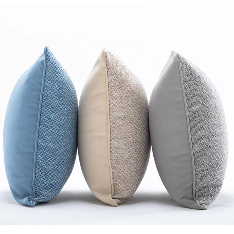 Afralia™ Nordic Solid Cotton Linen Crochet Cushion Cover - Luxe Decor for Sofa