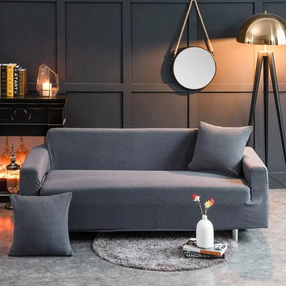 Afralia™ 3D Quilted Sofa Cover: Soft Cozy Stretch Spandex Couch Slipcover