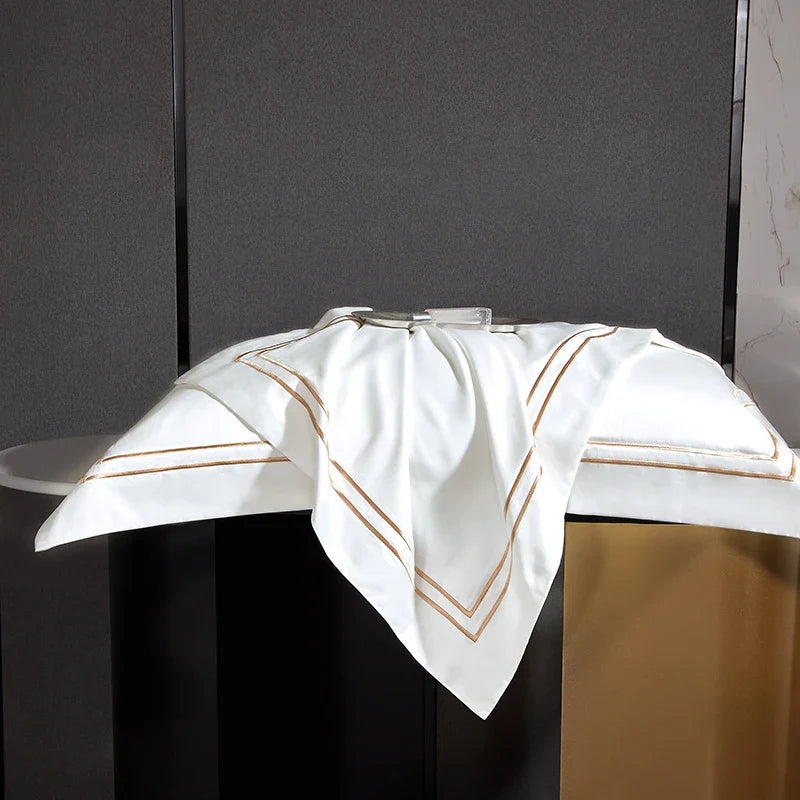 Afralia™ Luxury Hotel Style 1000TC Embroidery Bedding Set