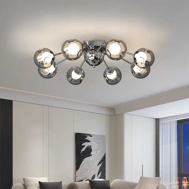 Afralia™ Nordic LED Ceiling Chandelier for Living Room Dining Bedroom Pendant Lights