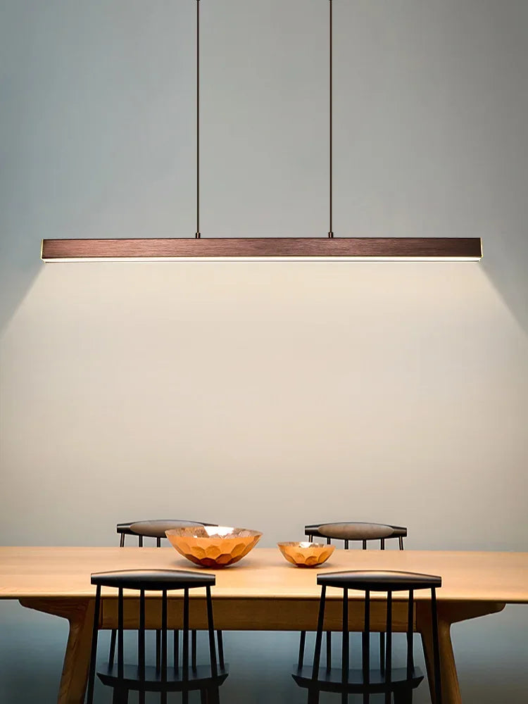 Afralia™ Modern Linear Dining Room Pendant Light - Nordic Suspension Kitchen Lamp