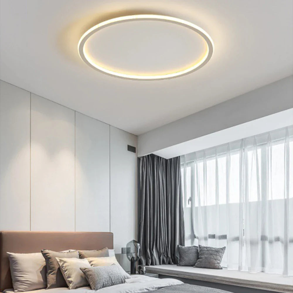 Afralia™ Round Nordic LED Ceiling Lamp for Modern Indoor Lighting