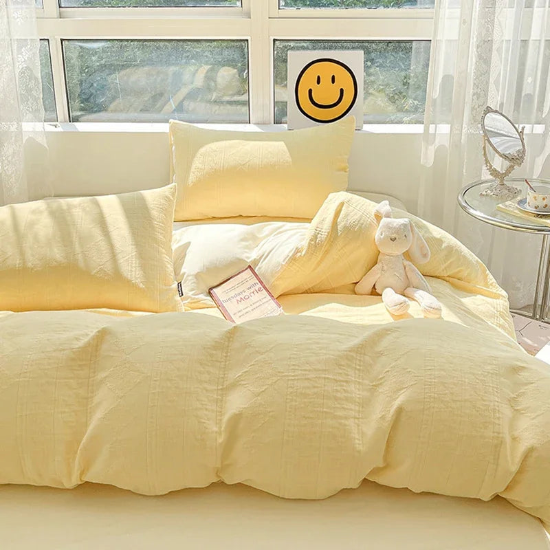 Afralia™ Cotton Three-Layer 3Pcs Bedding Set - Soft, Breathable, and Comfortable