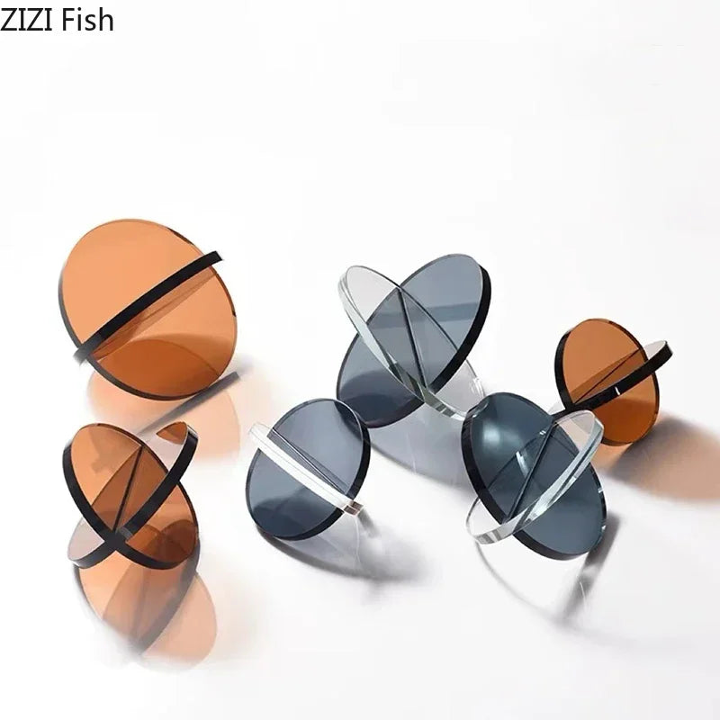 Afralia™ Geometric Cross Ornaments - Modern Desk Decoration, Abstract Artwork & Aesthetic Decor