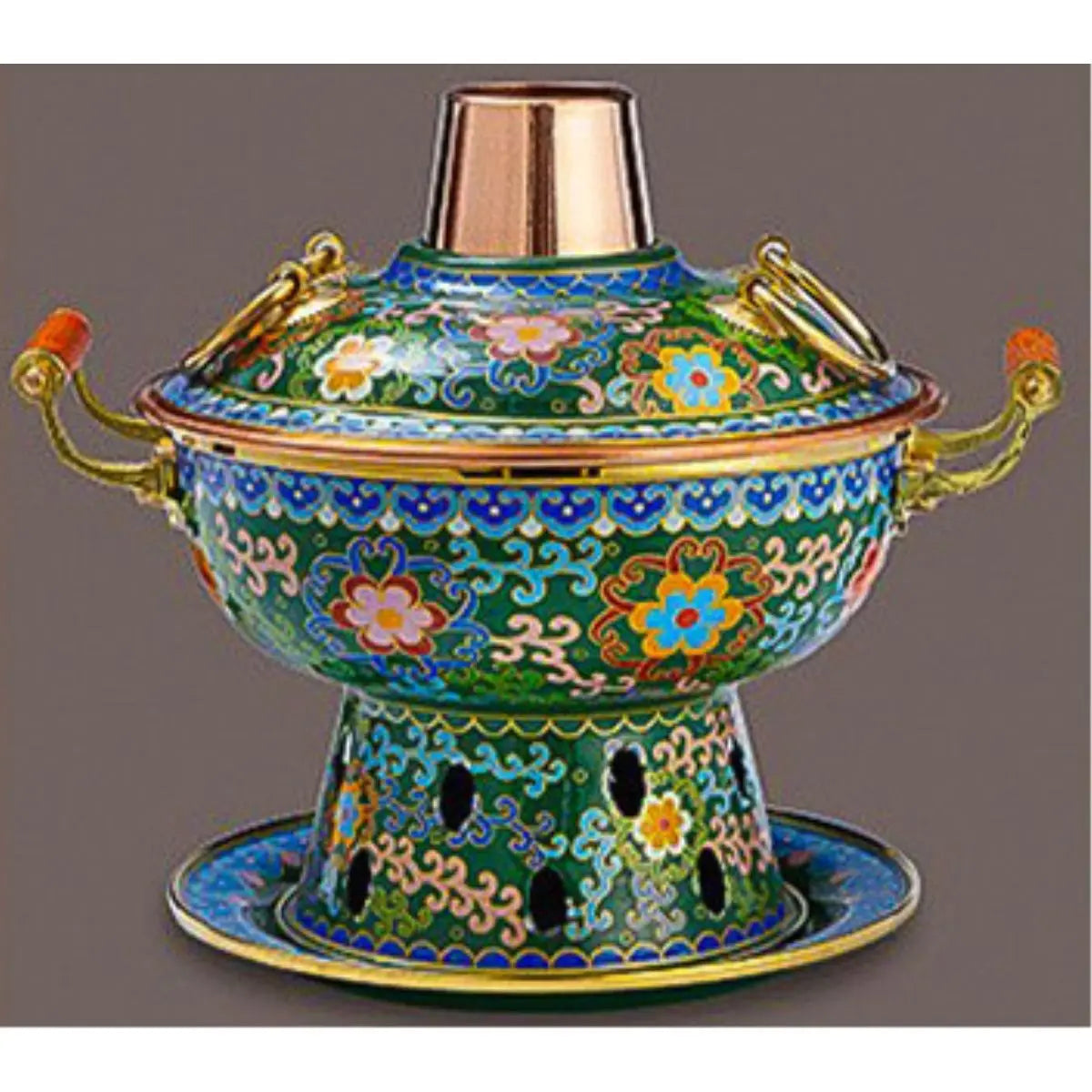 Afralia™ Small Hot Pot Set | Purple Copper Eco-Friendly Oil Separate Meal Household Pot