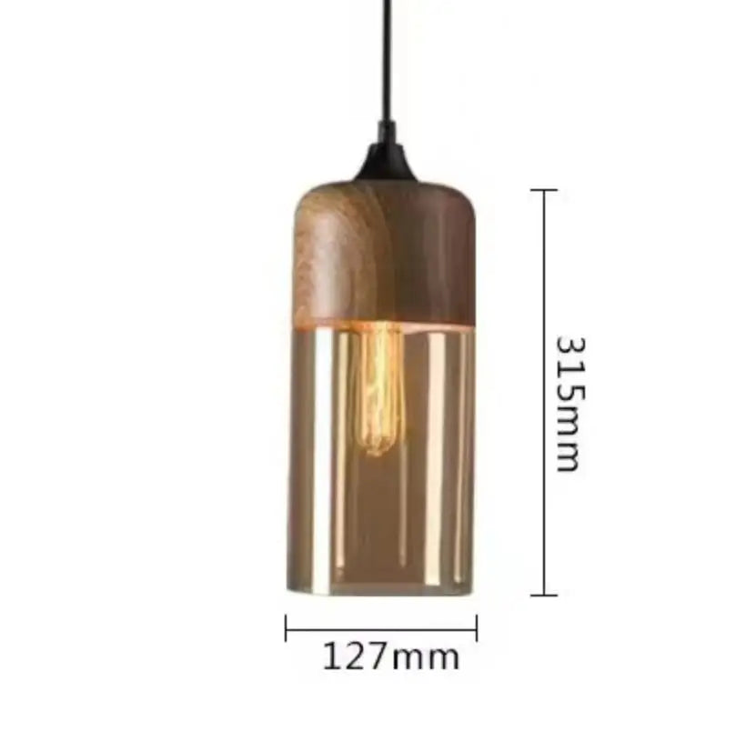 Afralia™ Black Glass Pendant Light Fixture for Modern Indoor Decor & Dining Room