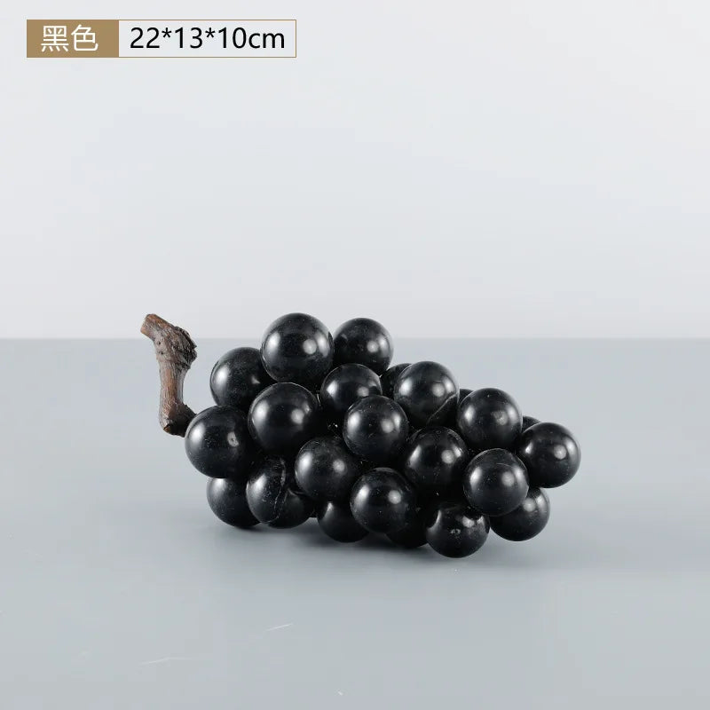 Afralia™ Marble Grape String Sculpture Room Decor Craft Ornaments