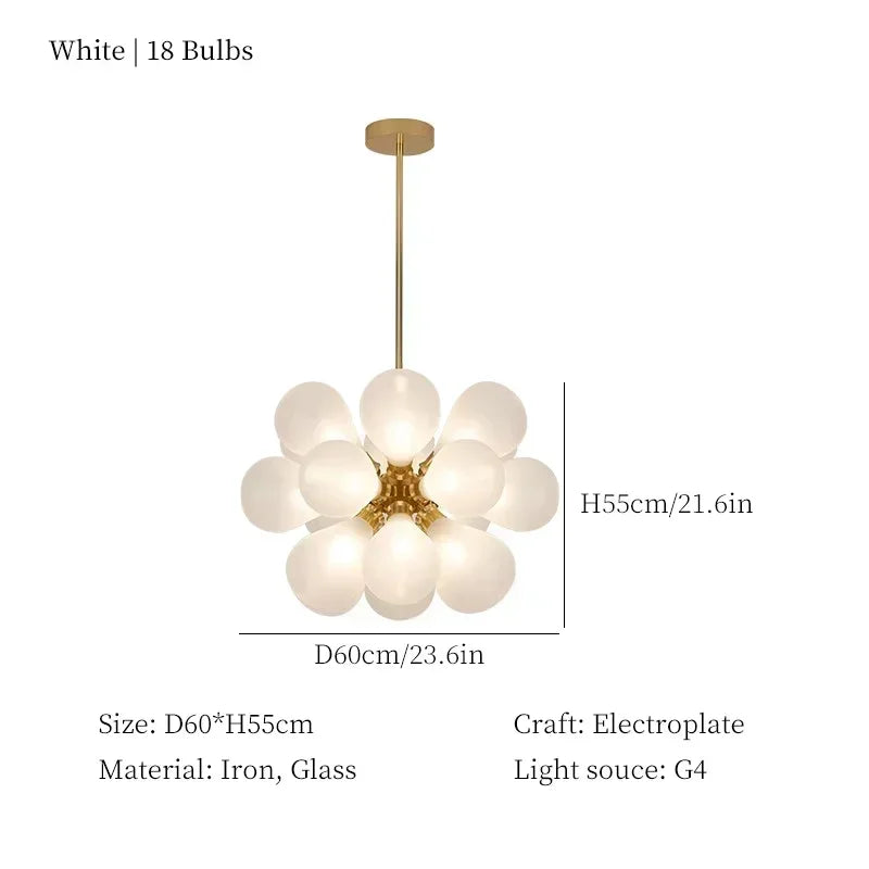 Afralia™ Nordic Molecular Bubble Glass Pendant Light
