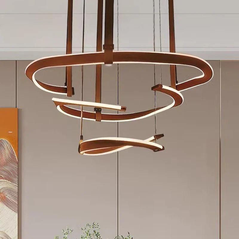 Afralia™ Modern LED Pendant Light Chandelier for Living and Dining Room Decor