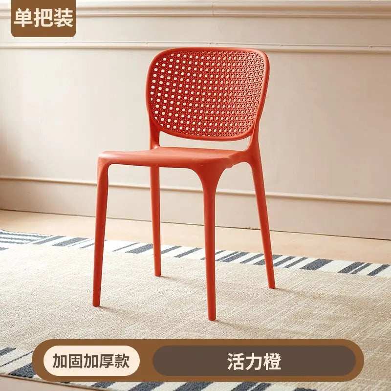 Afralia™ Stackable Dining Chairs with Backrest and Armrests