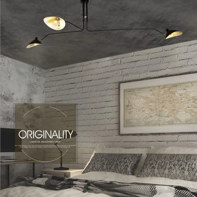 Afralia™ Spider Serge LED Pendant: Retro Industrial Duckbill Chandelier