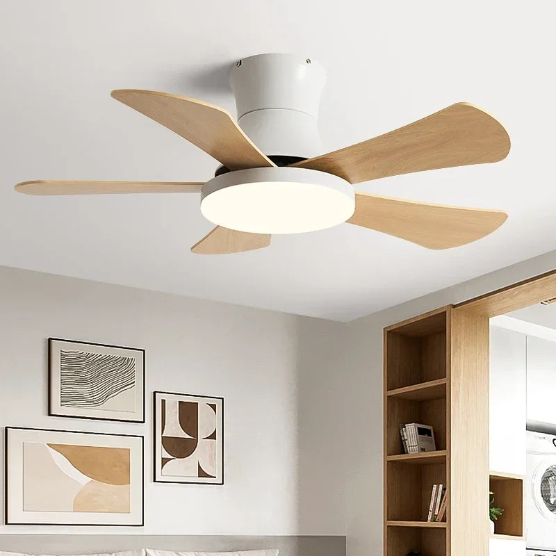 Afralia™ Modern LED Ceiling Fan Light for Bedroom and Restaurant - 110V 220V