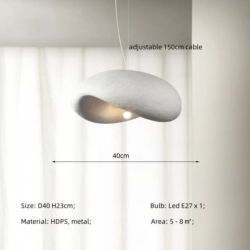 Afralia™ Wabi Sabi LED Pendant Light - Modern Nordic Loft Hanging Lamp