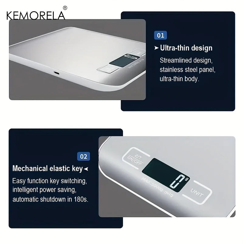 Afralia™ Stainless Steel Electronic Kitchen Scale | Accurate Weighing for Household and Baking