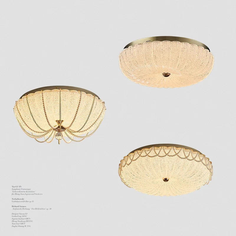 Afralia™ Crystal Dimmable LED Ceiling Light for Modern Bedroom Decor