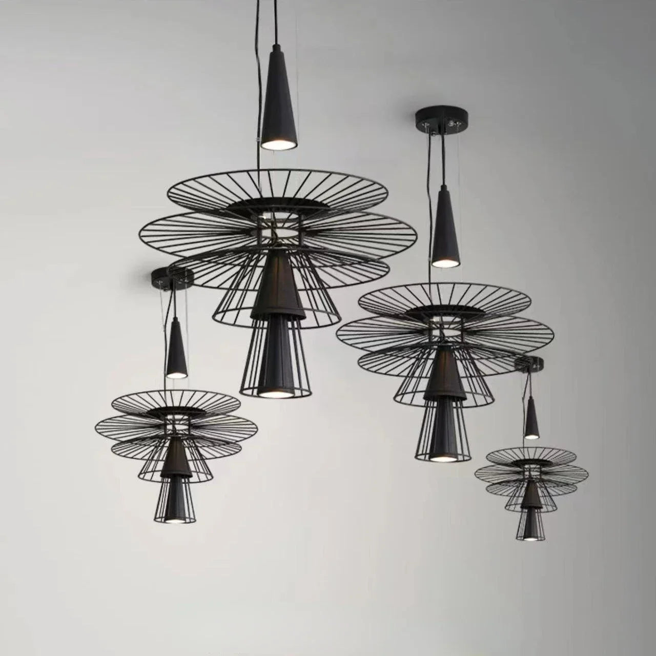 Afralia™ Iron Art Dinning Room Pendant Light in Black/Gold - Modern Nordic LED Fixture